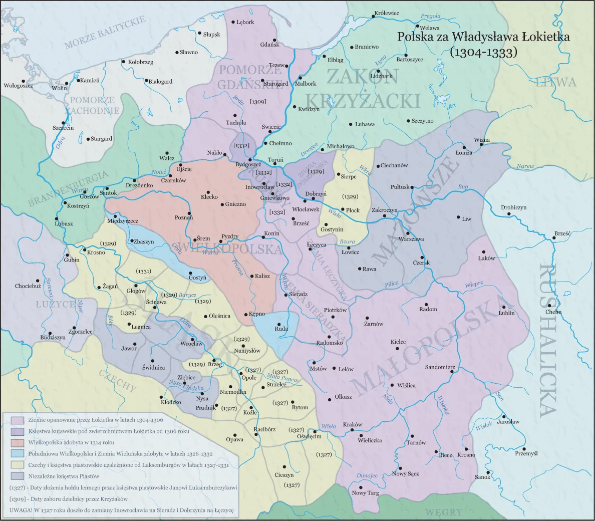 Polska za Władysława Łokietka 1304–1333 — zjednoczenie i koronacja 1320