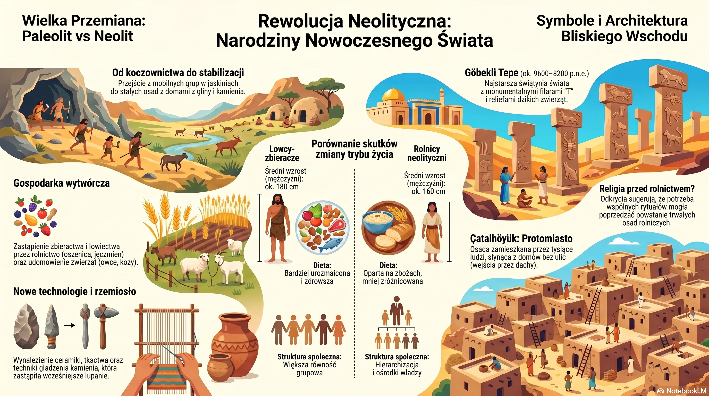 Infografika: Rewolucja neolityczna - narodziny nowoczesnego świata