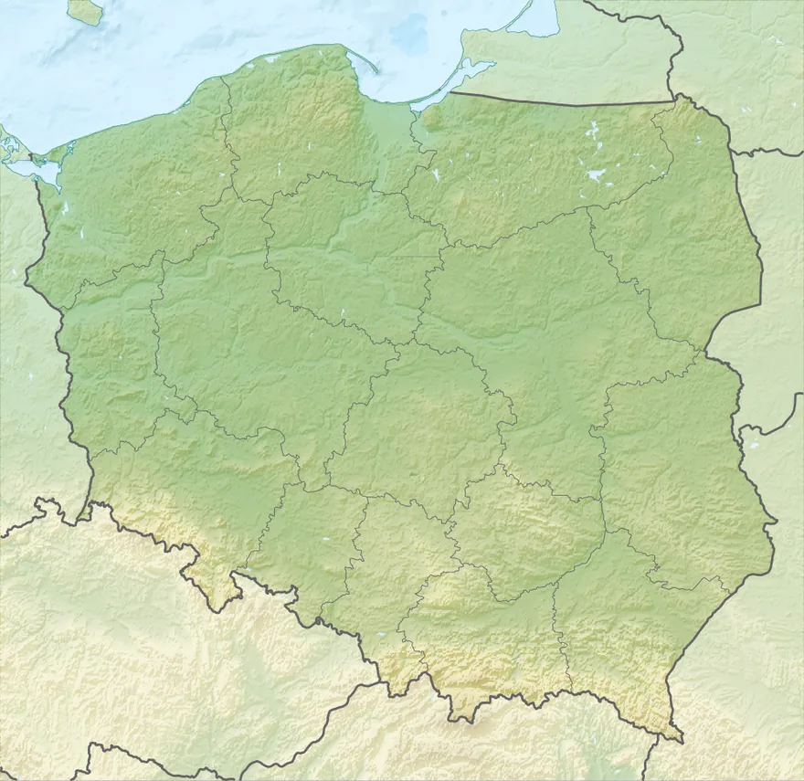 Mapa Polski w granicach po 1945 roku z zaznaczonymi głównymi obszarami działalności podziemia antykomunistycznego